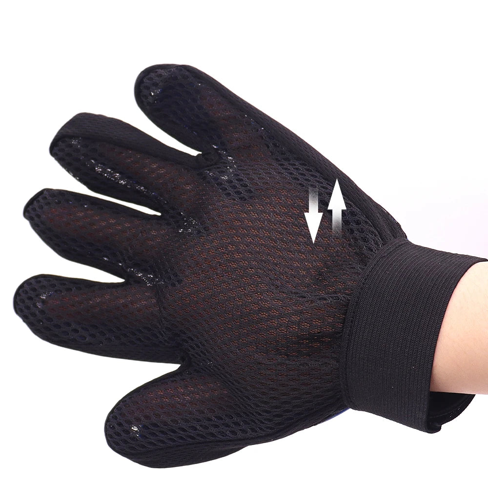 Pet Glove Cat Grooming Glove Cat Hair Deshedding Brush Gloves Dog Comb for Cats Bath Hair Remover Clean Massage Brush For Animal