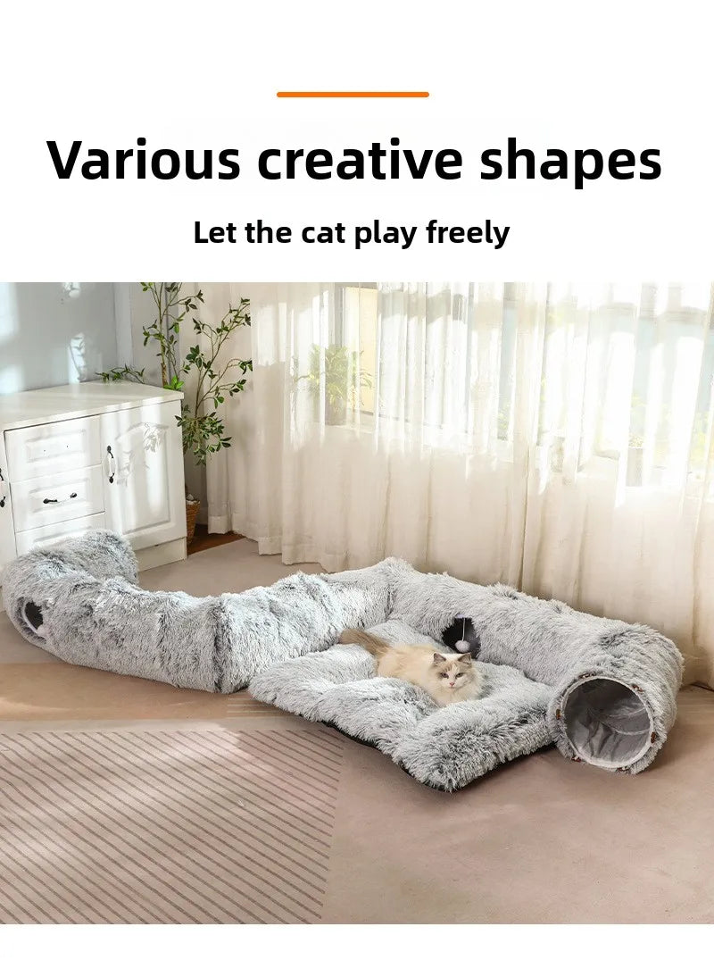 Cat tunnel cat cave cat nest winter warm cat tunnel pet supplies
