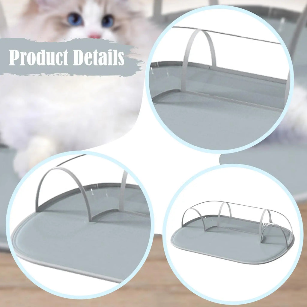 Cat Cooling Bed with Tunnel Waterproof Water Filled Bed Comfortable Play Tube for Indoor Cats Bunny Exercise Hamster Summer