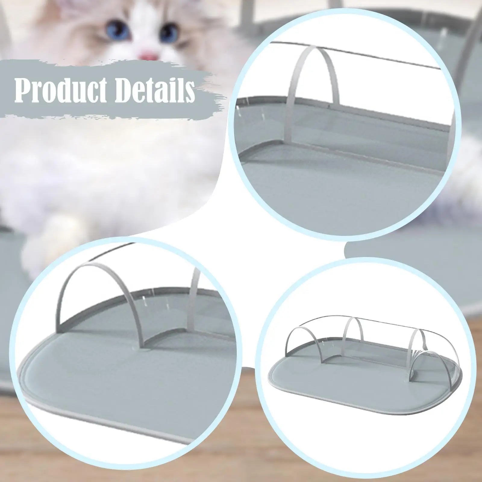 Cat Cooling Bed with Tunnel Waterproof Water Filled Bed Comfortable Play Tube for Indoor Cats Bunny Exercise Hamster Summer
