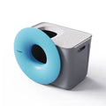 Large Cat Litter Box Semi-enclosed Doughnut Designed Prevent Spillage Deodorize Cat Toilet Pet Products Cleaning Accessories
