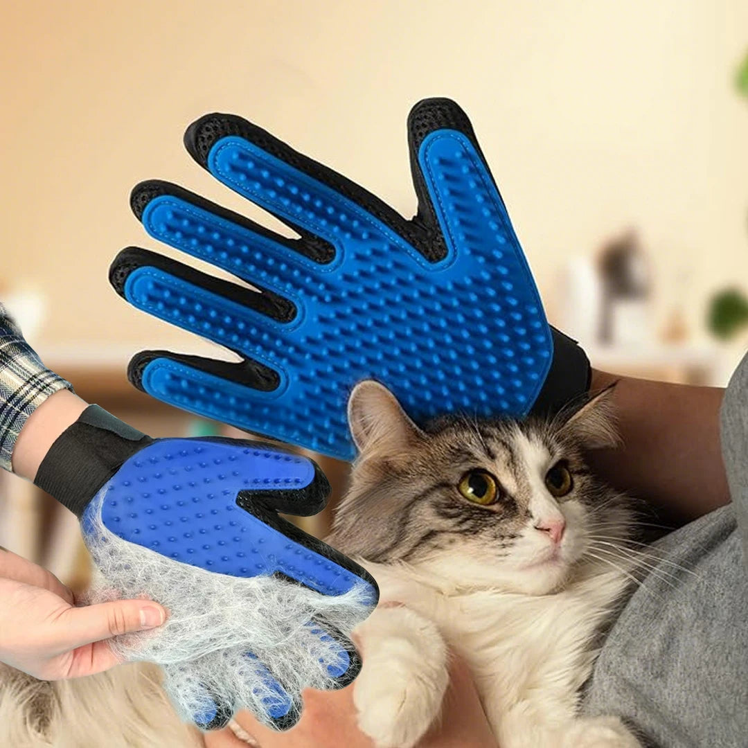 Pet Cat Grooming Gloves Cats Hair Brush and Comb Gloves to Bathe Dogs Cleaning Hair Removal for Dog Animal Use Accessoies