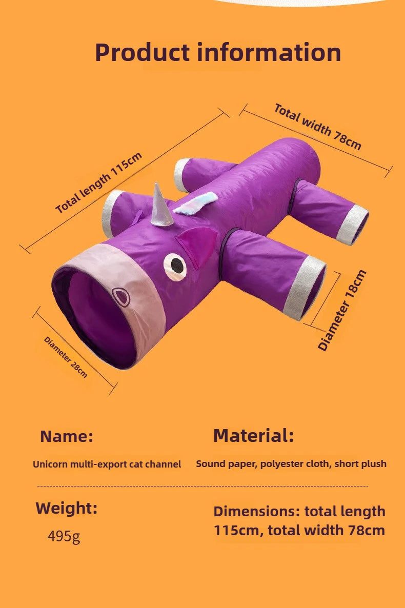 Cat Tunnel Foldable Warm Pet Nest Grip Resistant Wear Fun Toys Portable Cats Tunneling Attract Interest Pet Products Supplies