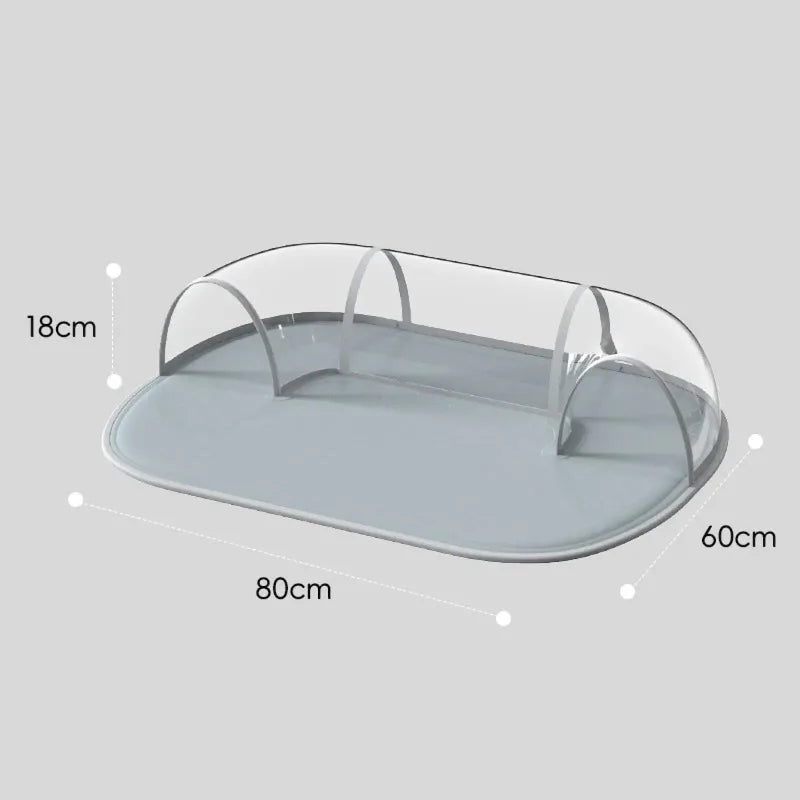 Cat Cooling Bed with Tunnel Waterproof Water Filled Bed Comfortable Play Tube for Indoor Cats Bunny Exercise Hamster Summer