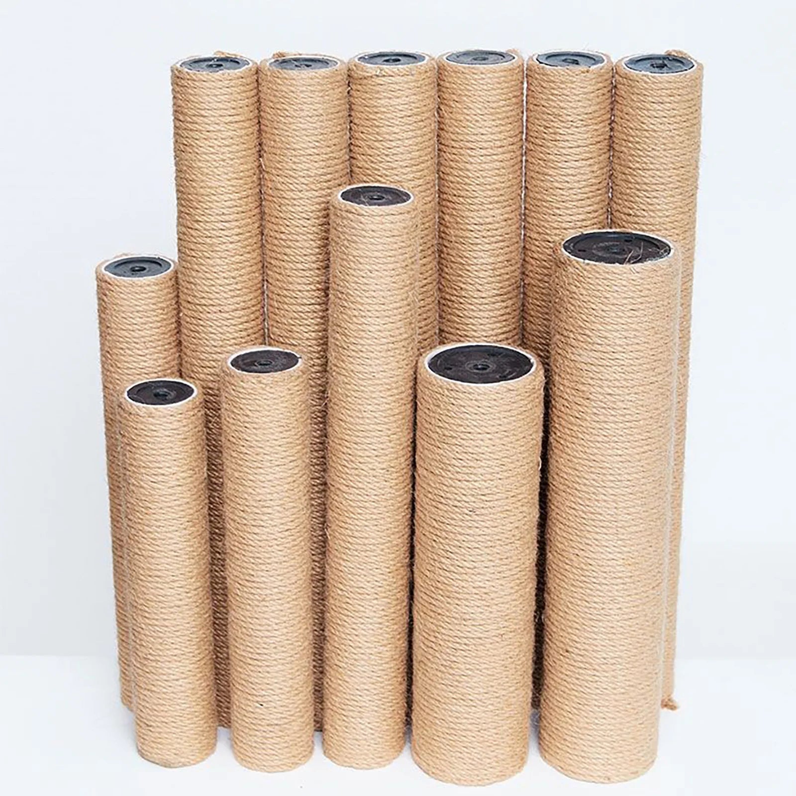 DIY Cat Climbing Tree Tower Pole Accessories Replacements Pet Cat Toys Scratching Posts Hard Paper Tube Pillars With Sisal Ropes