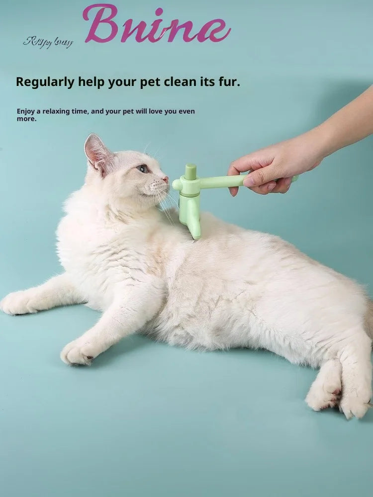 Cat Dog Hair Grooming Rotating Pet Comb Pet Removes Matted Hairs Comb Pet Cleaning Bath Brush Pet Care And Deshedding Supplies