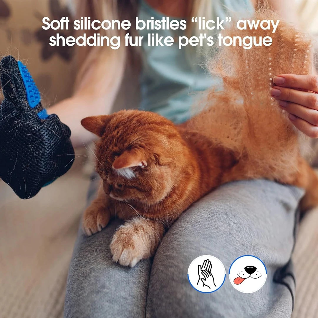 Pet Cat Grooming Gloves Cats Hair Brush and Comb Gloves to Bathe Dogs Cleaning Hair Removal for Dog Animal Use Accessoies