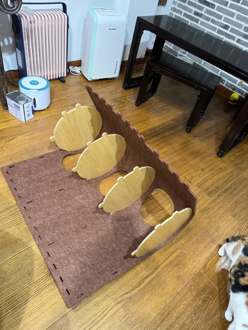 Multi-layer Felt Cat House Multi-function Tree Stump Cat House Wear-resistant Cat Scratching Board Pet Supplies Pet Furniture