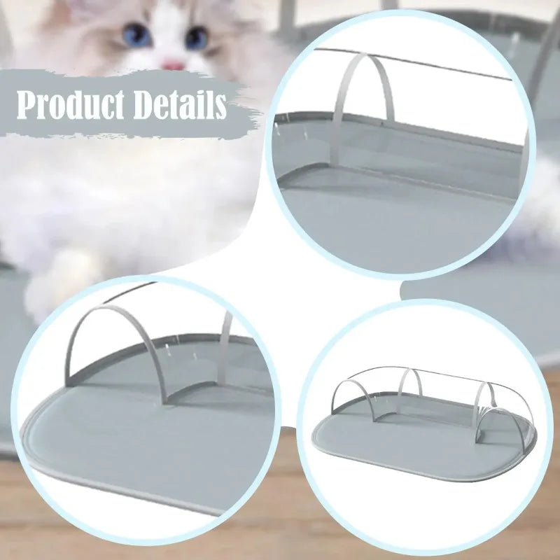 Cat Cooling Bed with Tunnel Waterproof Water Filled Bed Comfortable Play Tube for Indoor Cats Bunny Exercise Hamster Summer