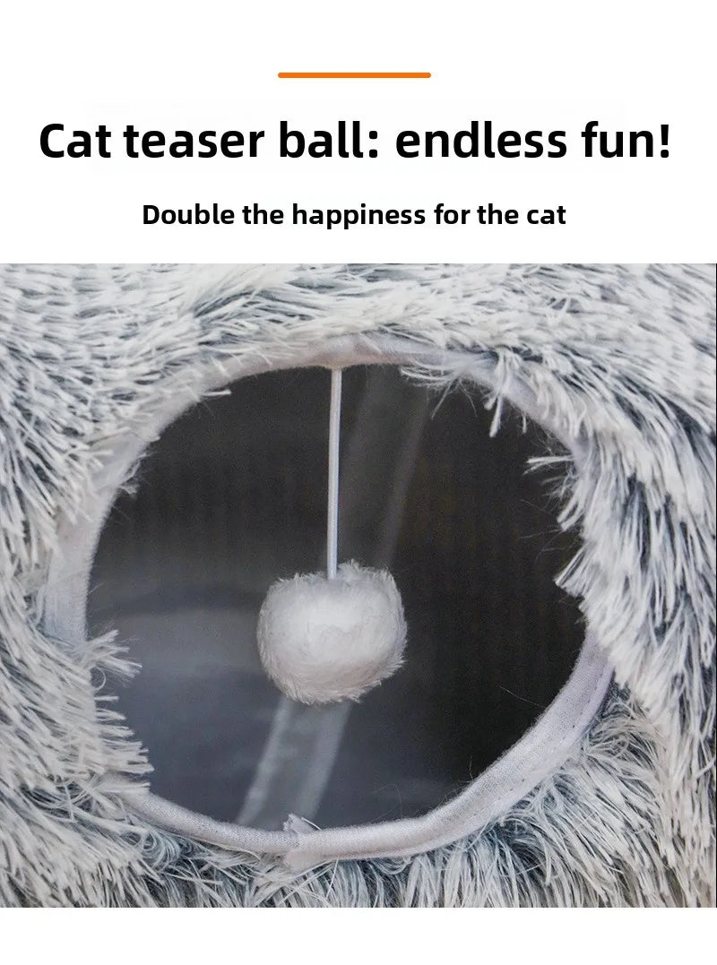 Cat tunnel cat cave cat nest winter warm cat tunnel pet supplies