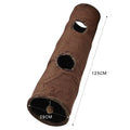 Cat Toys Tente Chat Suede Long 125cm Cat Tunnel Collapsible Tunnel Non-staining Dirt-resistant Simple Style Pet Products Pet Toy