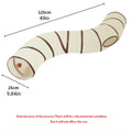Beige Pet Cat Tunnel Toys Foldable Pet Cat Kitty Training Interactive Fun Toy For Cats Rabbit Animal Play Tunnel Tube