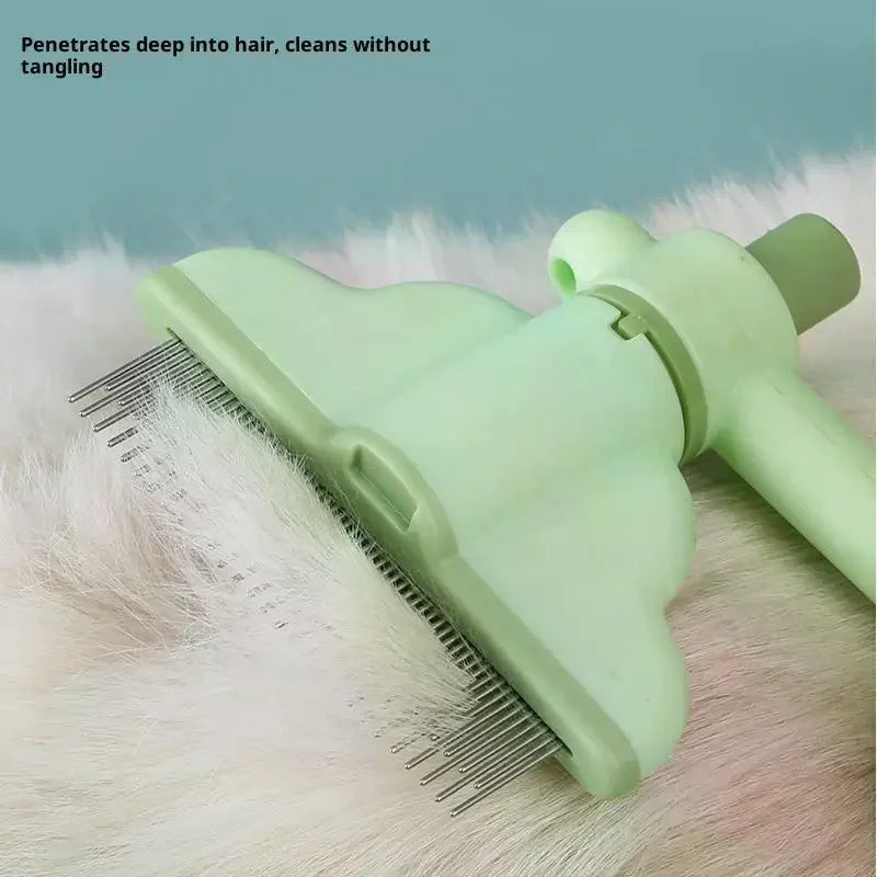 Cat Dog Hair Grooming Rotating Pet Comb Pet Removes Matted Hairs Comb Pet Cleaning Bath Brush Pet Care And Deshedding Supplies