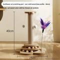 Wooden Cat Tree with Sisal Scratcher Board Vertical Scratching Post All-in-One Durable & Litter-Free Cat Toy Pet Supplies