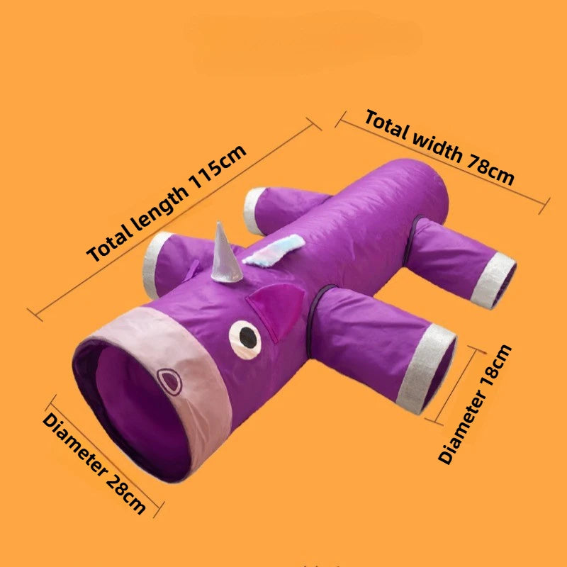 Cat Tunnel Foldable Warm Pet Nest Grip Resistant Wear Fun Toys Portable Cats Tunneling Attract Interest Pet Products Supplies