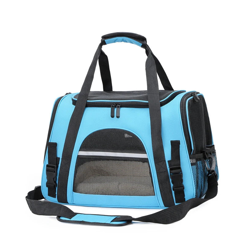Cat Bags Portable Dog Carrier Bag Mesh Breathable Foldable Cats Carrier Bag Travel Breathable Transport Handbag Pet Travel Bags
