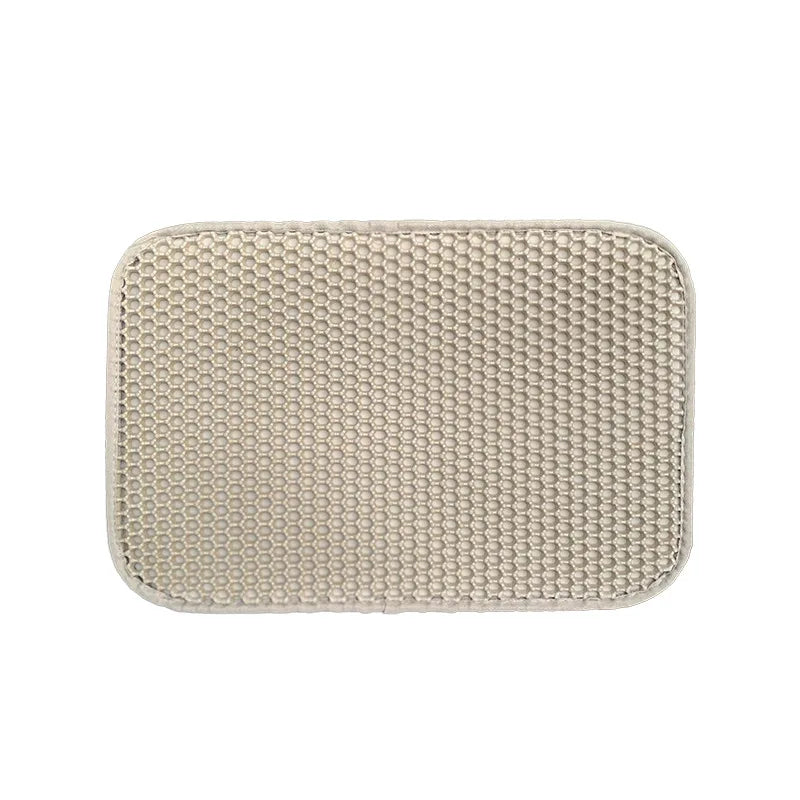 Waterproof Double Layer Cat Litter Mat Cat Litter Box Mat Cats Sand Removal Pad Bed Mat Pet Clean Pad Cat Accessories 5 Sizes