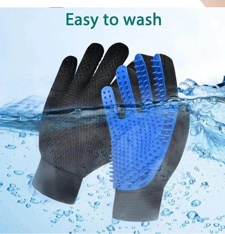 Pet Cat Grooming Gloves Cats Hair Brush and Comb Gloves to Bathe Dogs Cleaning Hair Removal for Dog Animal Use Accessoies