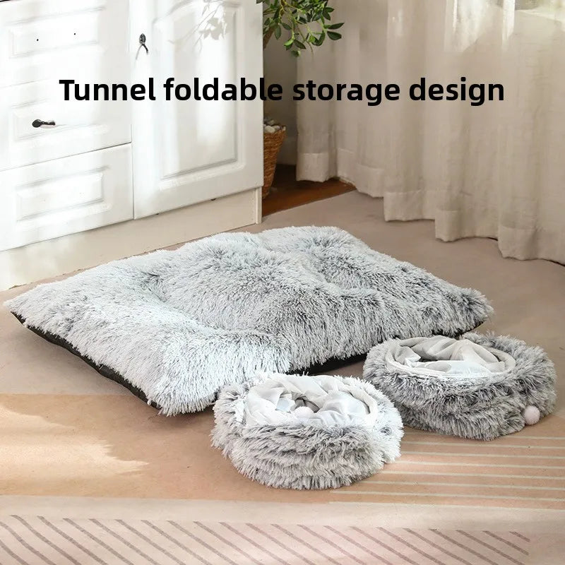 Cat tunnel cat cave cat nest winter warm cat tunnel pet supplies