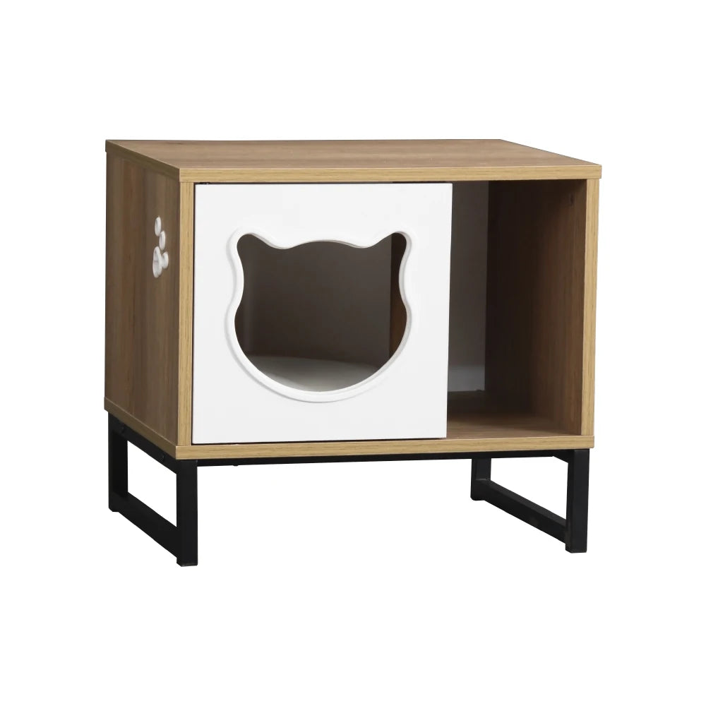 Convenient Moveable Wooden Cat House