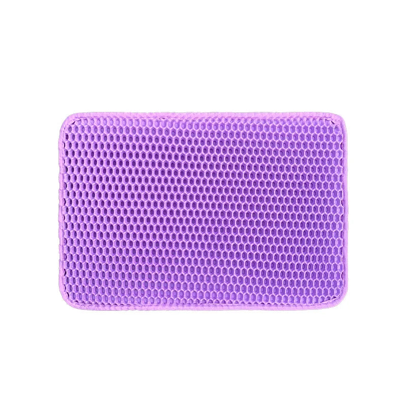 Waterproof Double Layer Cat Litter Mat Cat Litter Box Mat Cats Sand Removal Pad Bed Mat Pet Clean Pad Cat Accessories 5 Sizes
