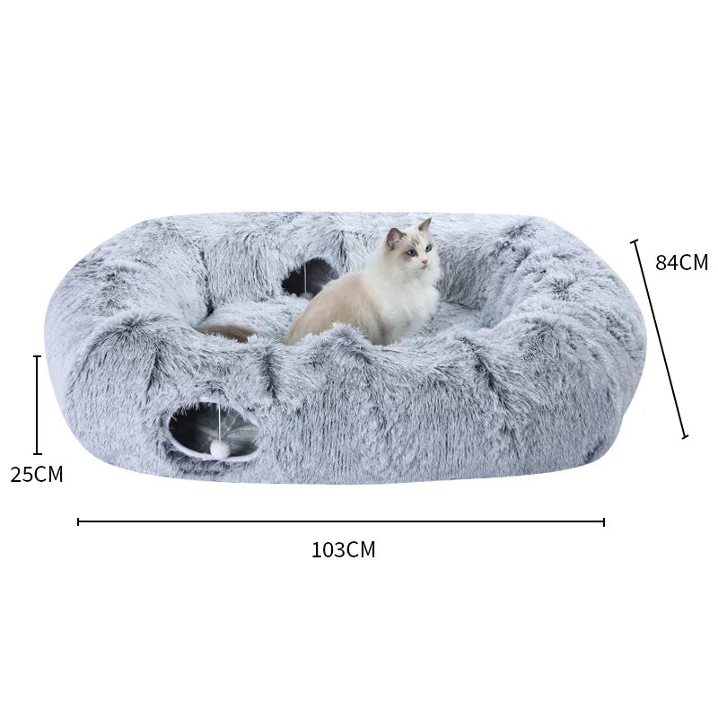 Cat tunnel cat cave cat nest winter warm cat tunnel pet supplies