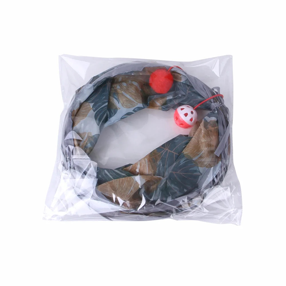 Cat Tunnel Pet Supplies S T Pass Play Tunnel Foldable Cat Tunnel Cat Toys Breathable Drill Barrel for Indoor Loud Paper