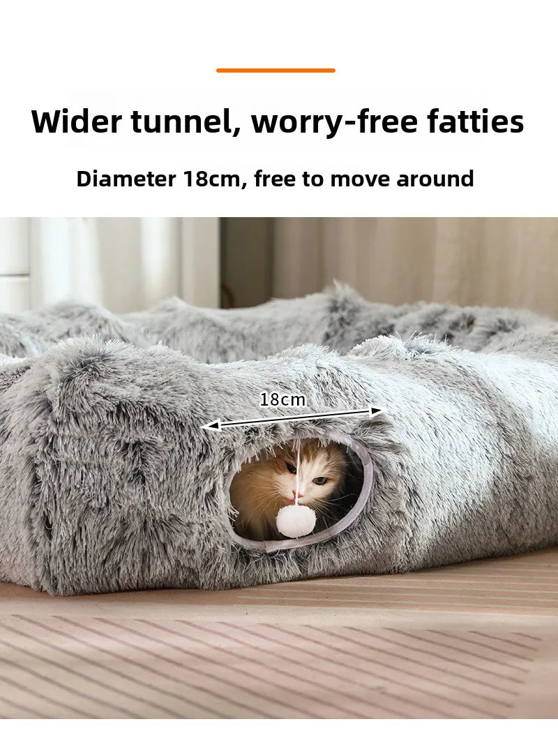 Cat tunnel cat cave cat nest winter warm cat tunnel pet supplies
