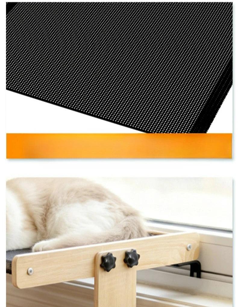 Cat Tree Double Layer Hanging Cat Hammock Scratcher All-Season Universal Pet Beds Window Perch for Cats Scratching Board