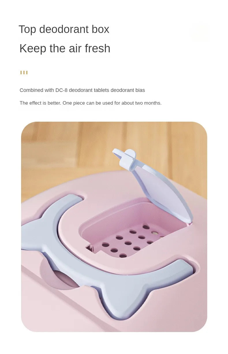 Fully Enclosed Cat Litter Box Large Cat Litter Box Anti-Splashing and Deodorizing Toilet Pet Supplies
